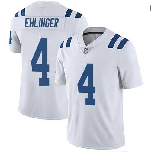 Men & Women & Youth Indianapolis Colts #4 Sam Ehlinger White Vapor Untouchable Stitched Jersey->indianapolis colts->NFL Jersey